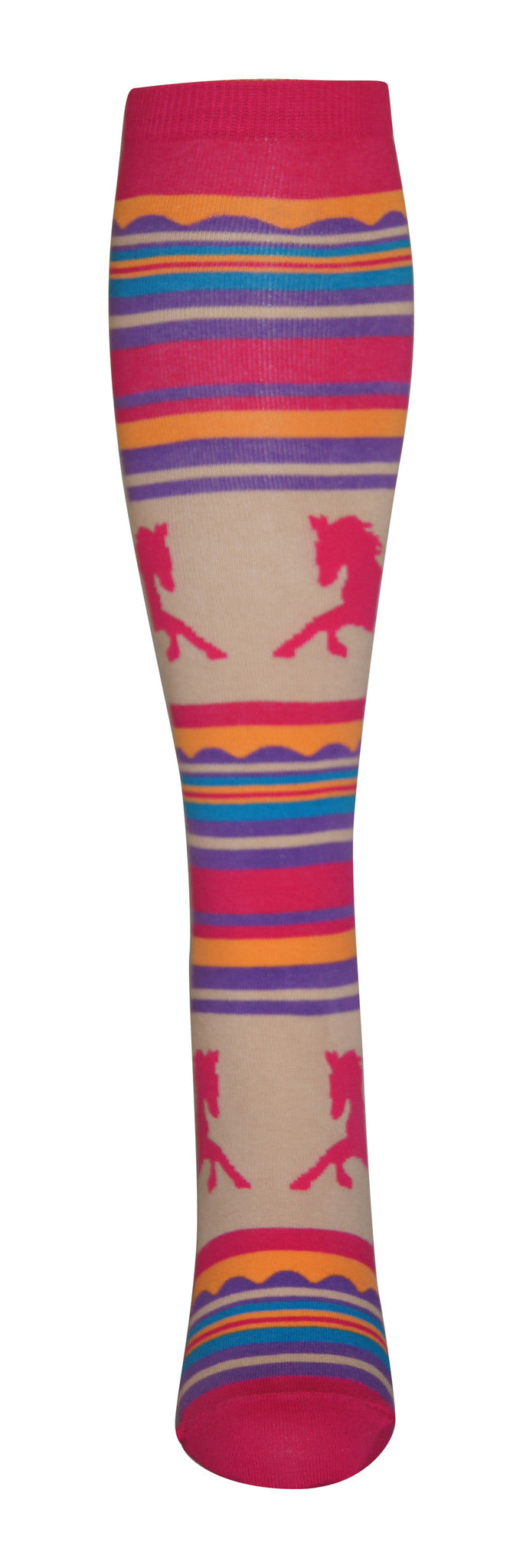 "Hot Fair Isle" cotton-rich knee sock from lucky7socks.com
