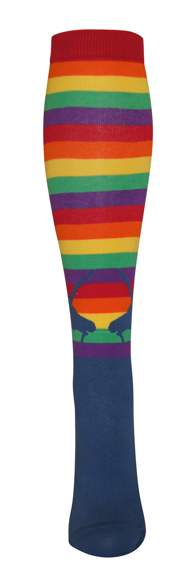 "Rainbow Unicorn" cotton-rich knee sock from lucky7socks.com