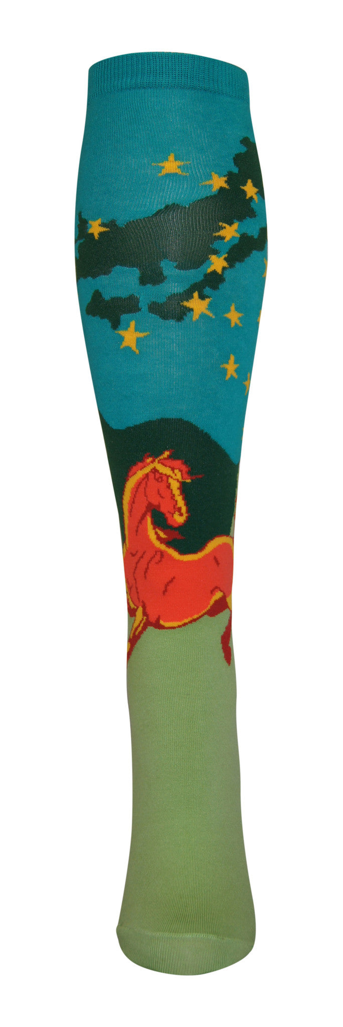 "Snarky Stars" cotton-rich knee sock from lucky7socks.com